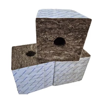 Speedgrow Green 20x20x20 cm - mineral wool germination block - with hole