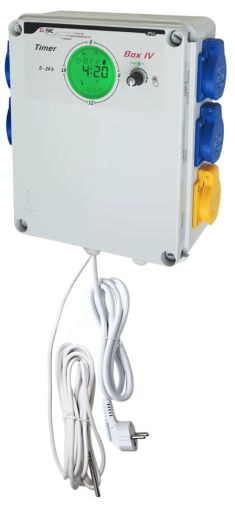 GSE Timer box IV with Digital display 4 contacts + heating 2'300W