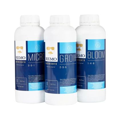 Remo's Grow/Micro/Bloom – Комплект минерални торове (500ml / 1L / 5L)