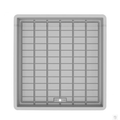 Градска тава Danish Tray 110x100см с отвор – изглед отгоре на дренажните канали