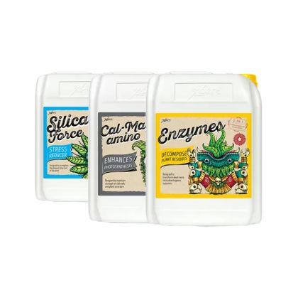 Комплект Обогатители Xpert Nutrients – Enzymes, Silica Force, Cal-Mag Amino (5L)